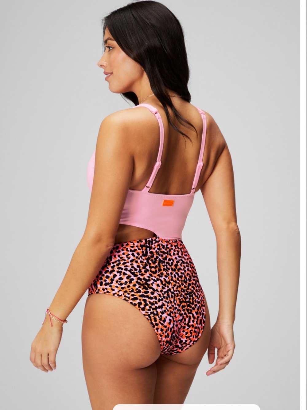 Fabletics NWT Asymmetrical Cutout Shaping One-Piece Swimsuit - Picture 3 of 7